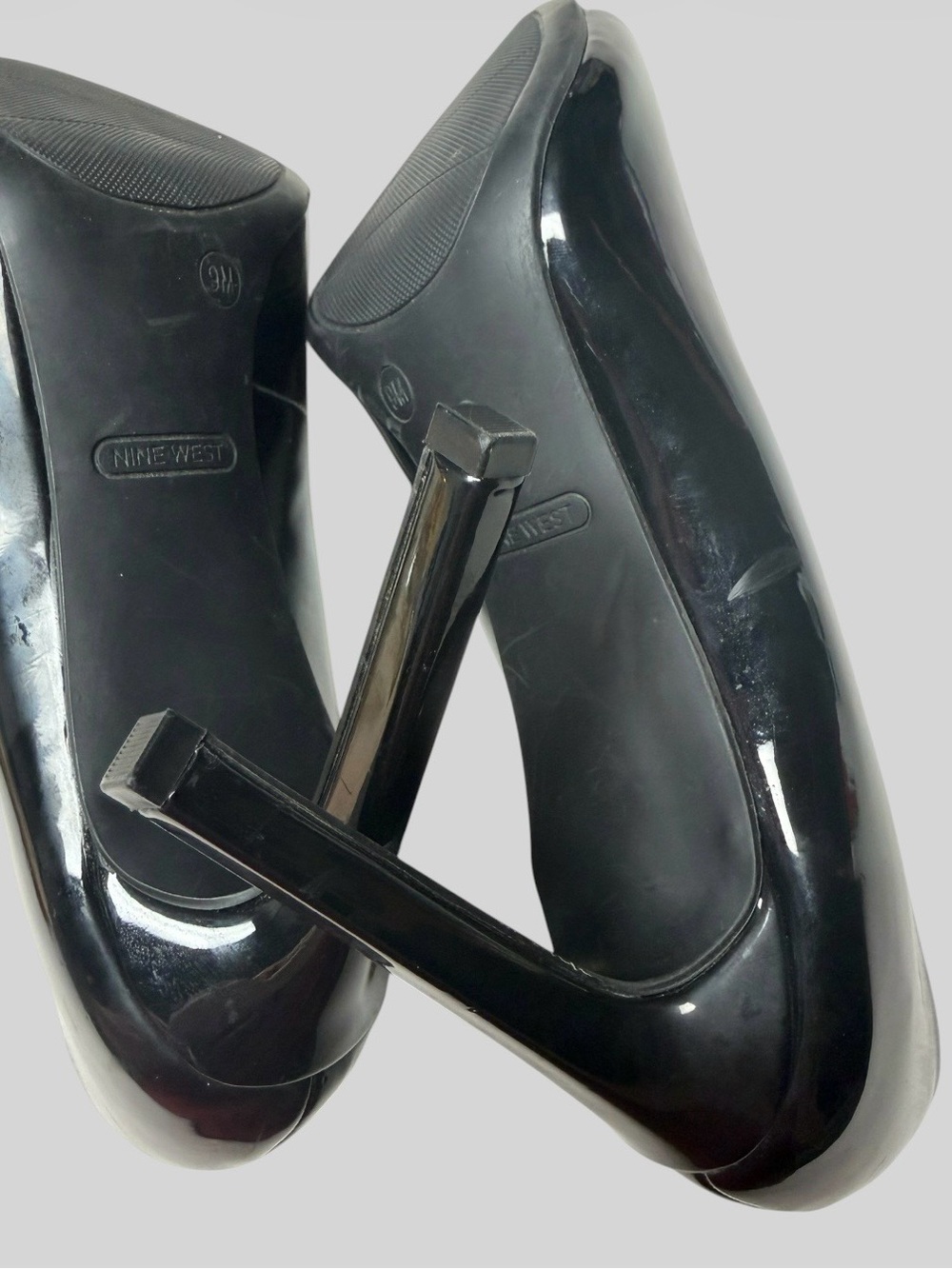 Nine West Black Patent Pointed Stiletto Pumps - Picture 8 of 8